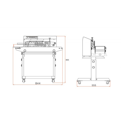 Конвейерный запайщик пакетов HUALIAN FR-770III