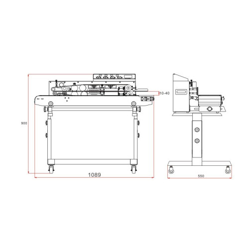 Конвейерный запайщик пакетов HUALIAN FRM-1010III