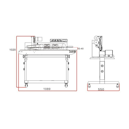 Конвейерный запайщик пакетов HUALIAN FRS-1010III