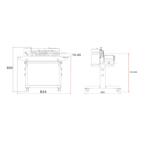 Роликовый запайщик пакетов HUALIAN FRB-770III