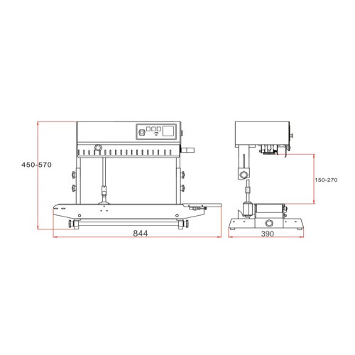 Роликовый запайщик пакетов HUALIAN FRB-770II