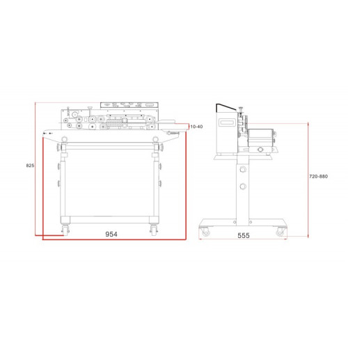 Роликовый запайщик пакетов HUALIAN FRBM-810III