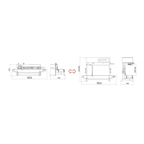 Роликовый запайщик пакетов HUALIAN FRBM-810II