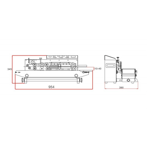 Роликовый запайщик пакетов HUALIAN FRBM-810I